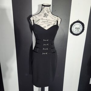 Vintage Buckle Goth Dress